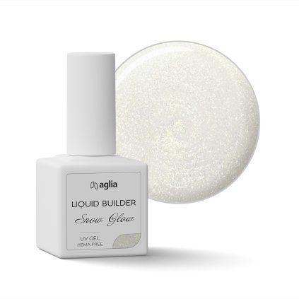 LIQUID BUILDER Snow Glow builder UV gel in a bottle AGLIA