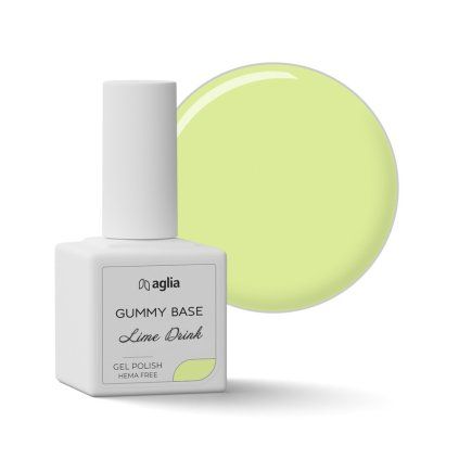 GUMMY BASE Lime Drink base gel polish AGLIA