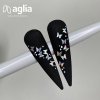 EXTREME SILVER BUTTERFLY trblietky na nechty AGLIA