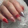 SILVER GLITTER farebný UV gél AGLIA