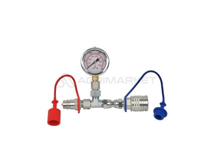 10364 manometr glycerinovy 0 250 bar 1 4 v sade zastrcky a zasuvky euro iso