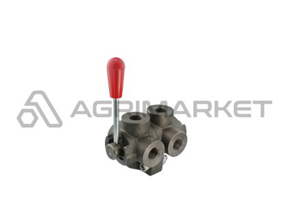 Vysokotlaký 6/2 cestný kulový přepínací kohout 60L 1/2" Centrálně uzavřený