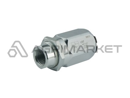VRF 3/8" jednocestný škrticí hydraulický sudový ventil s přesnou regulací. Průtok: 45 l/min, max. tlak: 300 bar