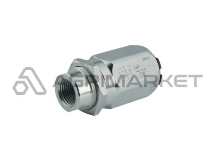 VRF 3/4" jednocestný škrticí hydraulický sudový ventil s přesnou regulací. Průtok: 110 l/min, max. tlak: 250 bar