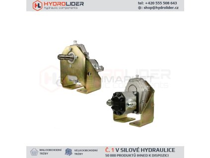 11807 prevodovka s hydraulickym cerpadlem a zesilenym drzakem pripevnenym k zakladne
