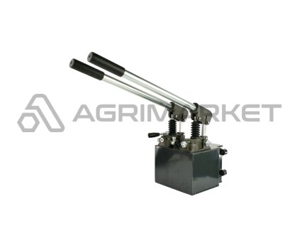 Dvě ruční hydraulické čerpadla 1 stránka 45 cm a 2 stránka 25 cm nádrž 6 L
