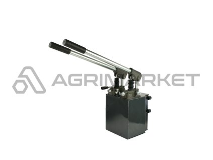 Dvě ruční hydraulické čerpadla 1 stránka 12 cm a 2 stránka 45 cm nádrž 10 L