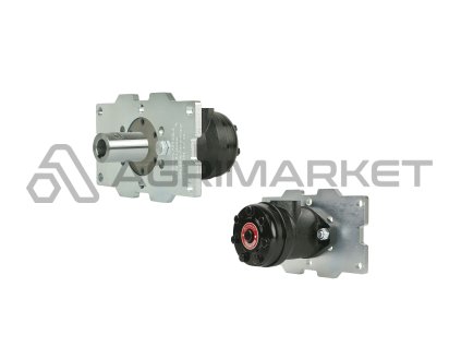 Hydraulický motor BMR 25 s hřídelí 25 mm, plochou montážní deskou a pouzdrem hřídele