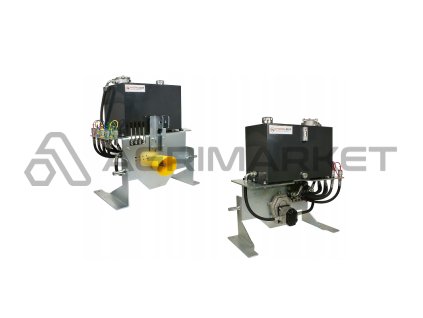 Mobilní agregát s rozvaděč 4 sekční 80L, 45L nádrž s maximálním účinnost čerpadla 67L