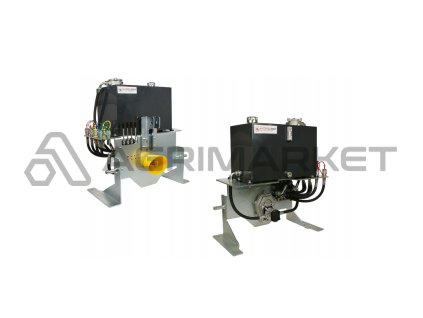 Mobilní agregát s rozvaděč 4 sekční 80L, 75L nádrž s maximálním účinnost čerpadla 53L