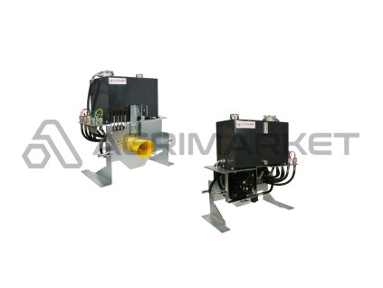 Mobilní agregát s rozvaděč 4 sekční 40L, 45L nádrž s maximálním účinnost čerpadla 40L a chladič oleje s ventilátorem