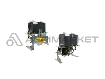 Mobilní agregát s rozvaděč 1 sekční 80L, 100L nádrž s maximálním účinnost čerpadla 53L a chladič oleje s ventilátorem