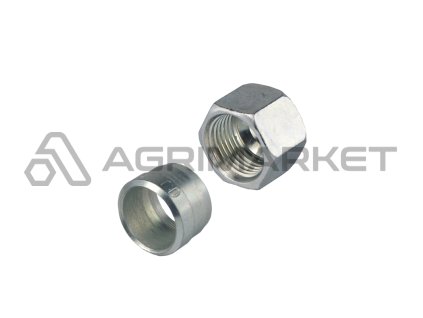 Hydraulický zářezný kroužek + matice průměr 8mm