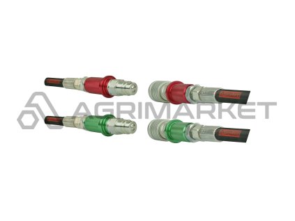 Dva sady rychlospojek EURO ISO M18x1,5 zástrčky + zásuvka s barevnými značkami