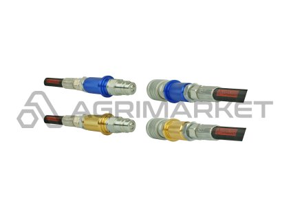 Dva sady rychlospojek ISO M18x1,5 zástrčky + zásuvka s barevnými značkami