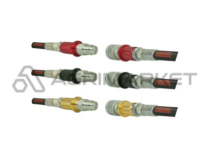 Tři sady rychlospojek M22x1,5 zástrčky + zásuvka s barevnými značkami