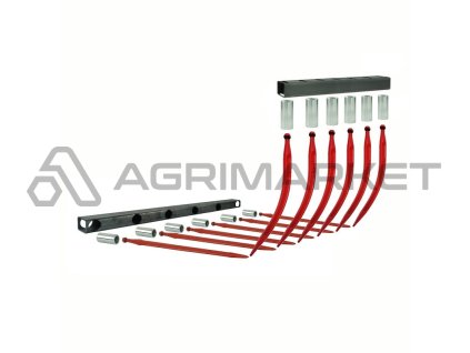 Krokodýl, 1,02 m, 2 x rámový nosník + návarové pouzdra + hroty