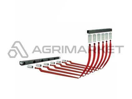 Krokodýl, 1,02 m, 2 x rámový nosník + návarové pouzdra pro hroty + hroty