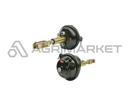 Pneumaticko-hydraulický brzdový válec, průměr pístnice 20 mm, velikost membrány T16-20