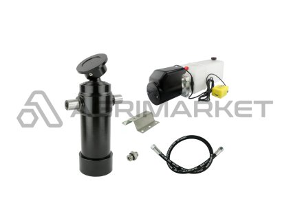 Hydraulika pro sklápěcí přívěs. Sada sklápění k 7 tun + napájecí zdroj 24 V + zdvih 910 válec