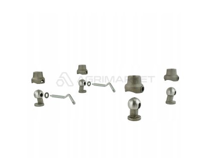 18329 kompletni sada ctyr hnizdo s kulovych o prumeru 60 mm pro sklapeni privesu prepravky nebo skrine do hmotnosti 4 tun