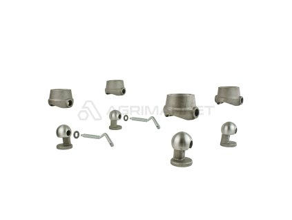 18335 kompletni sada ctyr hnizdo s kulovych o prumeru 85 mm pro sklapeni privesu prepravky nebo skrine do hmotnosti 15 tun