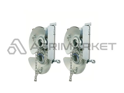 Dva kulove zásobníky s koulemi s přírubu 3/2 64/28 a 3/3 64/37