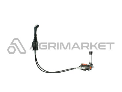2-sekční hydraulický rozdělovač 80L/min s joystick a odkazy 1,5m