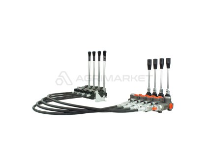 21578 4 sekcni hydraulicky rozdelovac 80l s pakami a lanky 3m