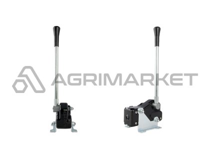 Páka ovládající hydraulický rozvaděč, dodatečně korba s upevněním na základnu