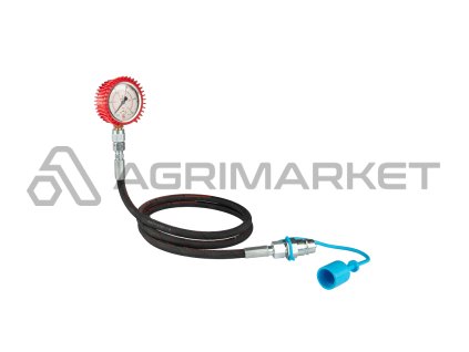 Sada tlakoměru oleje, manometr 250 bar, kabel 1000 mm a zástrčka Euro