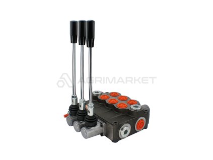 22082 3 sekcni hydraulicky rozvadec 160l s jednou plunzrovou sekci