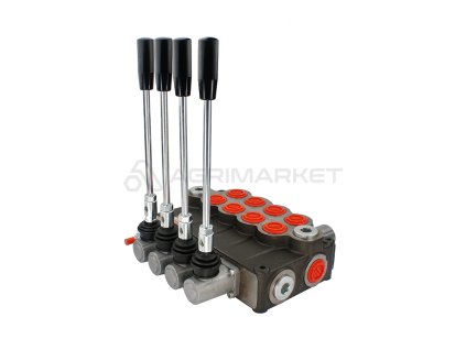 22091 4 sekcni hydraulicky rozvadec 160l s jednou plunzrovou sekci