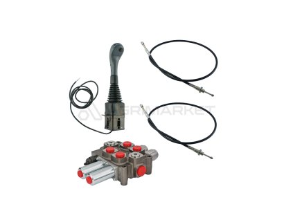 23442 2sekce sada hydraulick ho joysticku 1 tlacitko 2x 2m vlasec 2sek rozvadec 90l