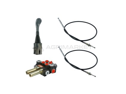 23607 2sekce hydraulick sada 40l rozvadec s plovouci sekce joystick bez tlacitek dva 1m kabely