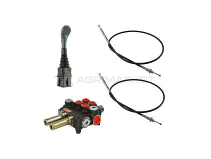 23646 2sekce hydraulick sada 80l rozvadec joystick bez tlacitek dva 1m kabely