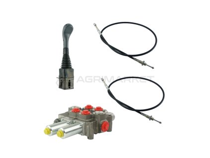 23805 2sekce hydraulick sada 120l rozvadec joystick bez tlacitek dva 3m kabely