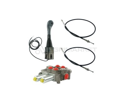 23961 hydraulick sada 3sekce joystick 1 tlacitko 2x kabel 2 5m 2s rozvadec 120l 1x plovouci