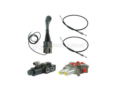 23970 hydraulick sada 3sekce joystick 1 tlacitko 2x kabel 1m 2s rozvadec 120l elektromagneticke ventil 6 2 pro treti sekce drap k krokodel