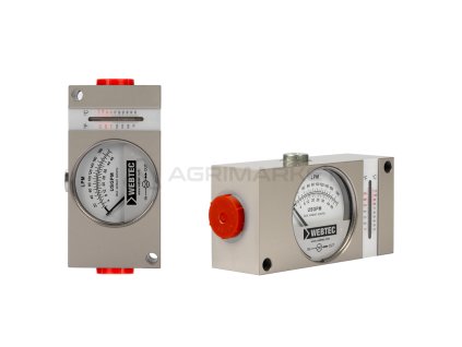 24294 presny profesionalni prutokomer s ciselnikovou stupnici a teplomerem 3 4 10 180l min