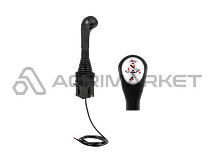 Indemar 6115 zesílený joystick s jedním tlačítkem. Uzpůsobeno pro kulové tyče.
