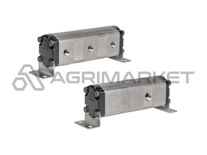 Přesný ozubený dělič průtoku oleje GR20 3x8,0cm3 1xIN - 3xOUT bez vyrovnávacích ventilů. Rozsah vstupního průtoku oleje: 30 - 68,4L/min.