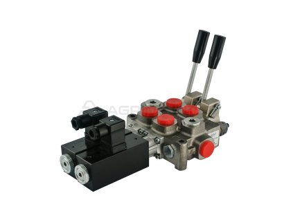 24768 galtech q25 40l dvousekcni rozdelovac 12v s pakami a zatkami