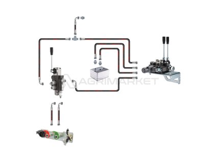 32624 1 hydraulika mf255 ursus 3512 2812 hydraulicky rozvadec 1 sekce a 2 sekce vedeni a konektory