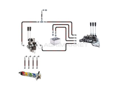 32648 hydraulika mf255 ursus 3512 2812 hydraulicky rozvadec 2 a 3 sekcni vedeni a konektory