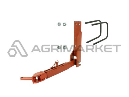 Levý dalekohled s dlouhým výložníkem a svorkami pro traktor C-385