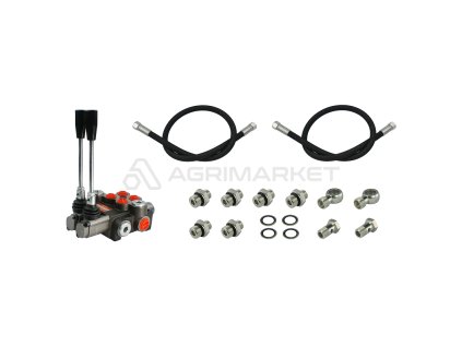 33125 2 sekcni rozdelovac pro ursus c 330 se sadou pripojek hadice a pripojky pro pripojeni k traktoru