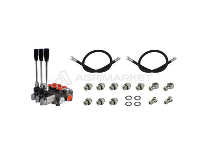 33131 3 sekcni rozdelovac pro ursus c 330 se sadou pripojek hadice a pripojky pro pripojeni k traktoru