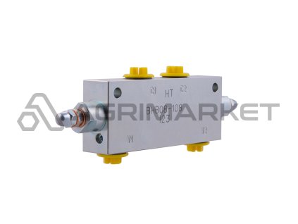 Dvojitý brzdový ventil BHB08-108G1/2 dvojčinný zámek válce závity: 3/8" průtok: 60L/min max. tlak: 350bar
