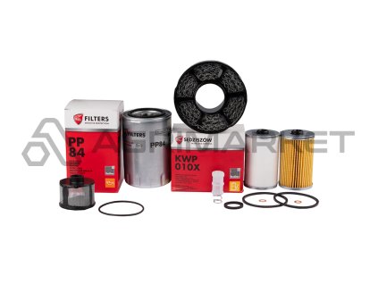 Kompletní sada filtrů pro traktor Ursus C-330 Filtr motorového oleje + palivové filtry + vložka odlučovače paliva + filtr zdvihového oleje + vzduchový filtr nového typu